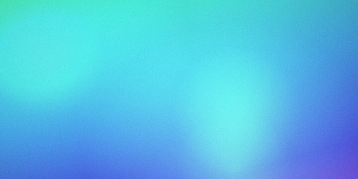 Abstract teal blue and purple gradient with grainy texture background for modern design projects