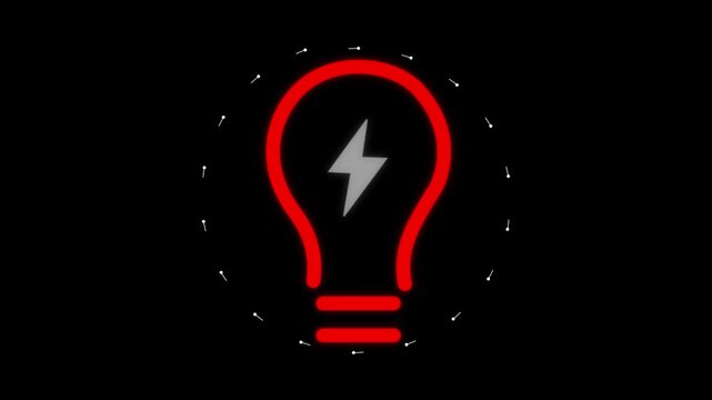 A bright light bulb graphic houses a glowing central globe. Worldwide ideas radiate from this light bulb design. Crisp outlines shape the light bulb symbol