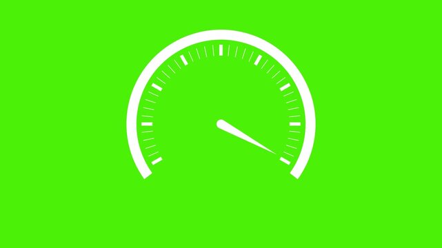 Simple minimalist speed meter icon animation