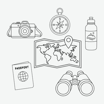 Travel Icon Packs Illustration