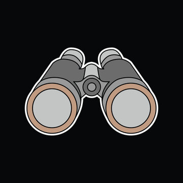 Binocular Art Illustration