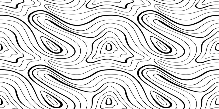 abstract wavy Contour Background. Abstract Contour pattern Background. seamless pattern of Topographic Contour. abstract wavy line contour pattern.