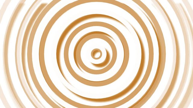Abstract concentric circles forming a clean modern pattern with a soft 3d look animation