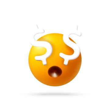 3D Bright yellow emoji with dollar sign eyes expresses excitement about money, wealth, profit, financial success, and earning opportunities.