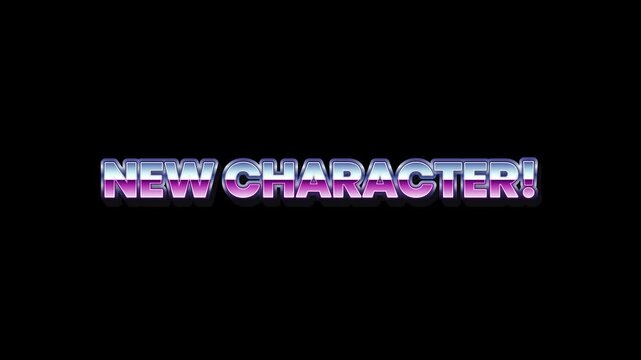 Unveiling a Brand New Character A Stylish Retro-Inspired Graphic with a Playful Announcement of Arrival