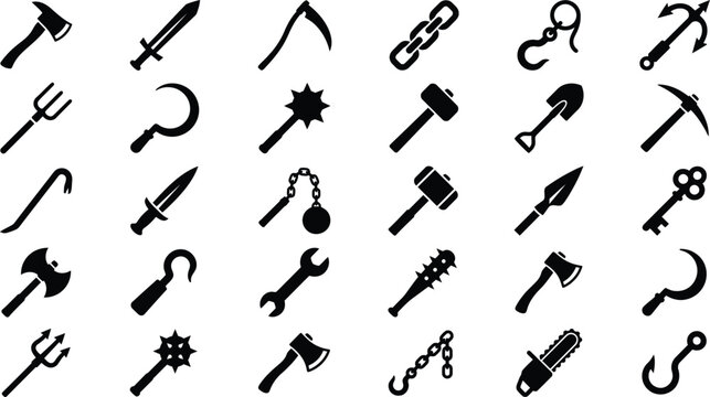halloween icons set