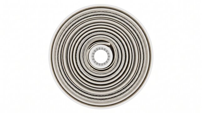 Cross-section of an industrial reverse osmosis membrane. Macro view of microporous polymer sheets and plastic spacer mesh for fluid purification and water treatment systems.