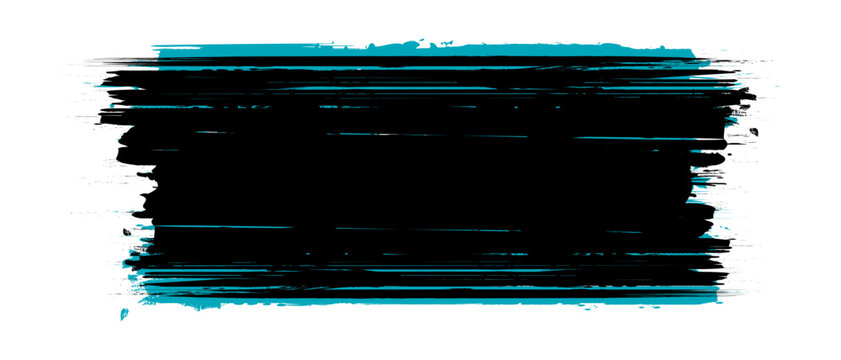 Multiple Colored Paint Brush Strokes Stack Isolated Grunge Ink Splat Graphic Banner Design Icon