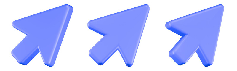 cursor arrow icon 3d render 