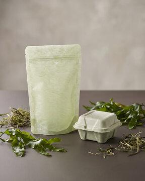 Algae-based bioplastic for packaging that is also edible.