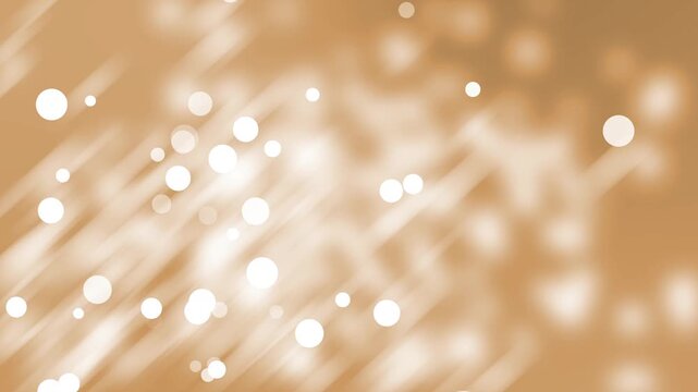 Bokeh light streaks background animation, Soft bokeh background with diagonal light streaks and glowing white circular highlights