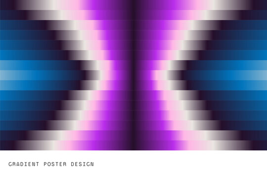 Abstract Purple Blue Gradient Background with Symmetrical Distortion