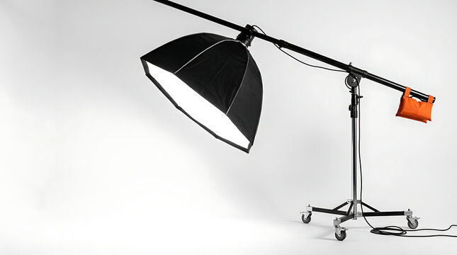 Studio Photography Lighting Equipment with Softbox and Boom Arm