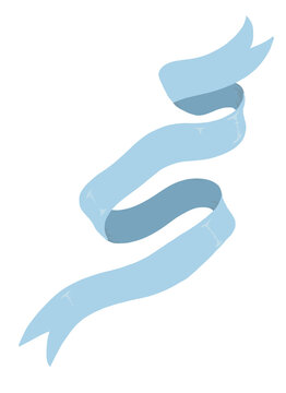 ribbon blue banner scroll tape