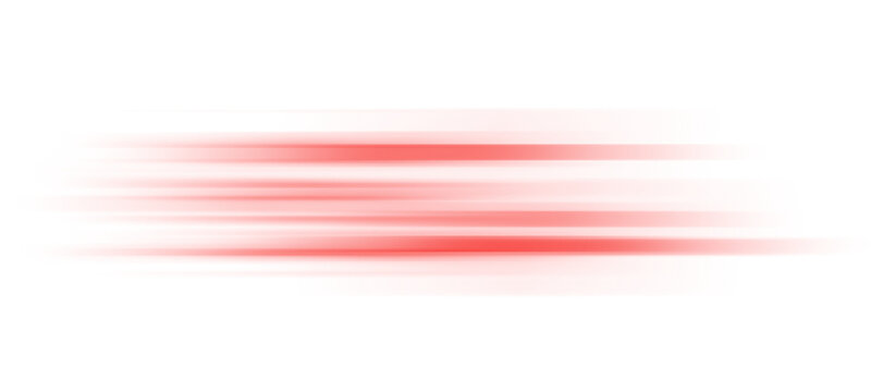 Red Motion Blur Light Streak PNG, Horizontal Speed Line Effect, Fast Energy Glow Trail Transparent Overlay,  horizontal motion blur, red light streaks, anamorphic lens flare