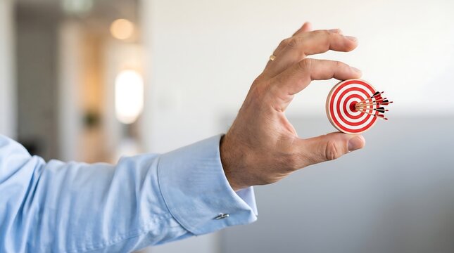 Person Holding Small Target Practice Disc