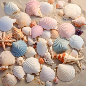 sea shells background