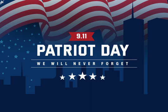 Patriot Day Banner Background Illustration Design.