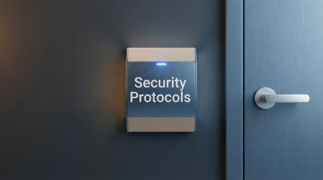 Security Protocols Access Panel Mounted Beside Door Handle