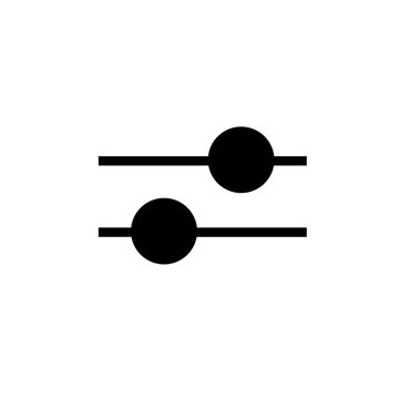 Vector icon for web settings, rows, and items.