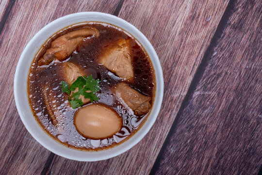 Boiled Eggs in Sweet Brown Sauce or Gravy (Kai Pa Lo)