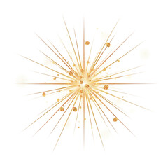 Obraz premium Abstract gold light burst, golden ray star, sparkles and rays, sparkling glitter magic dust, luxury radiant light effect, decorative shine overlay