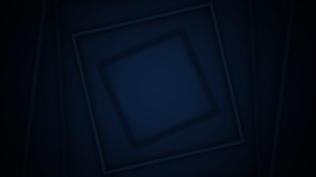 Abstract deep blue background with a series of nested rectangular frames