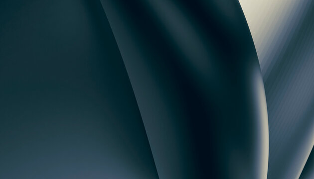 Abstract digital artwork with smooth dark curves and gradient lighting