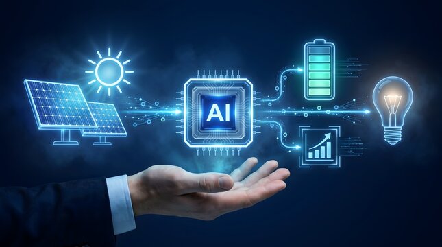 Artificial intelligence optimizing renewable energy ecosystem from solar power to smart battery storage