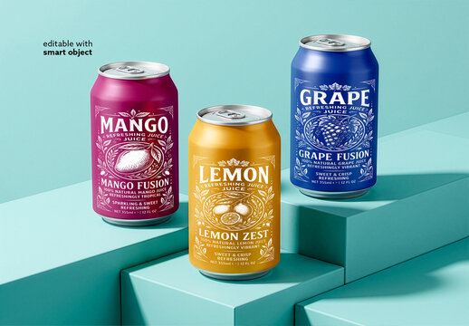 Juice Can Mockup