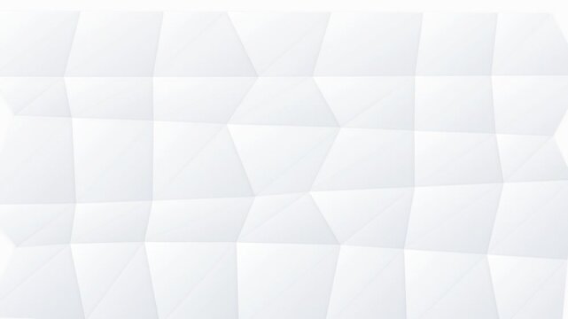 Abstract white background with a geometric low poly triangular pattern design