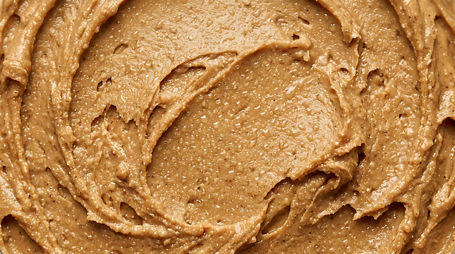 Smooth Creamy Almond Butter Texture - Healthy Food Spread Background