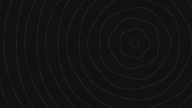 Concentric hand drawn sketch lines forming a simple circular ripple pattern