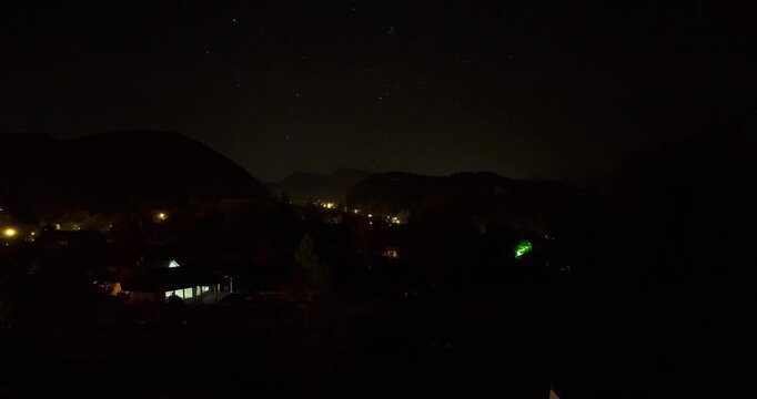 Night to day timelapse over Tiefenbach in the Bavarian Alps