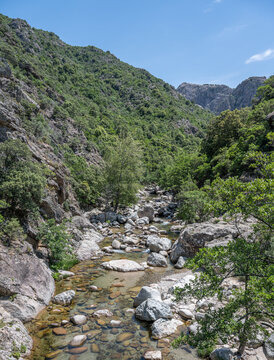 Corse France Gorges Spelunca Landscape Nature Wild westcoast