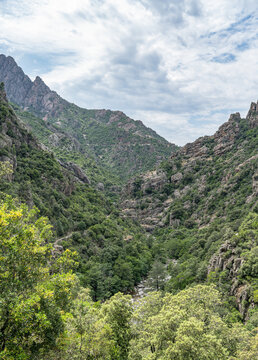 Corse France Gorges Spelunca Landscape Nature Wild westcoast