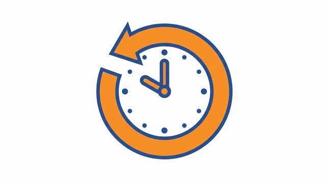 Turn Back the Clock Daylight Saving Time Vector
