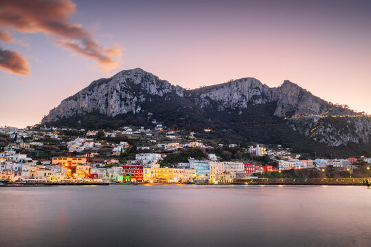 Capri, Italy viewed from Marina Grande