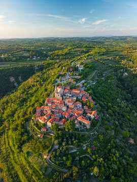 Groznjan, Croatia hilltop medieval village and artist colony in Istria