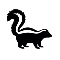 Fototapeta premium Squirrel American Animals,Shilhouette Vector.