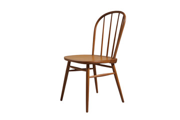 Fototapeta premium Warm brown wooden spindle back chair