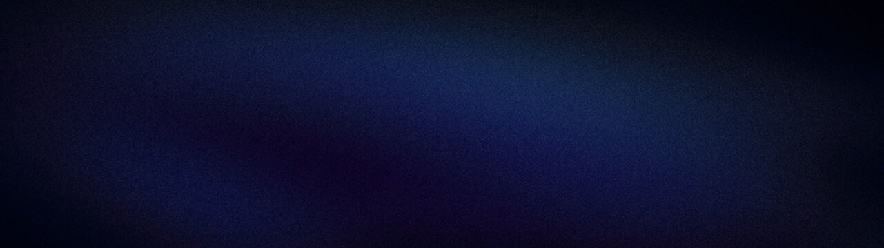 Dark grainy blue and purple texture dark background wide tech blur gradient grunge banner wallpaper backdrop template