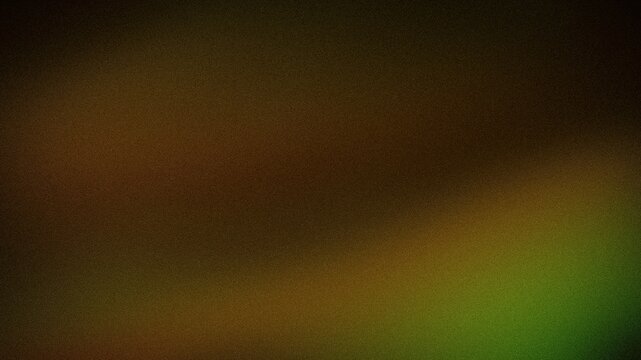 Abstract dark brown olive green grainy grunge blurred wallpaper background 4K tech gradient banner template backdrop