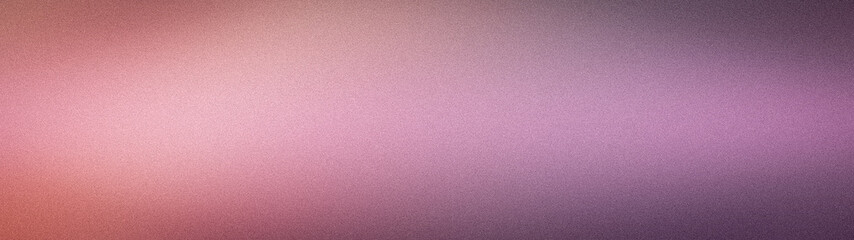 Fototapeta premium Abstract grainy gradient background with pink purple orange shades wide format wallpaper banner template