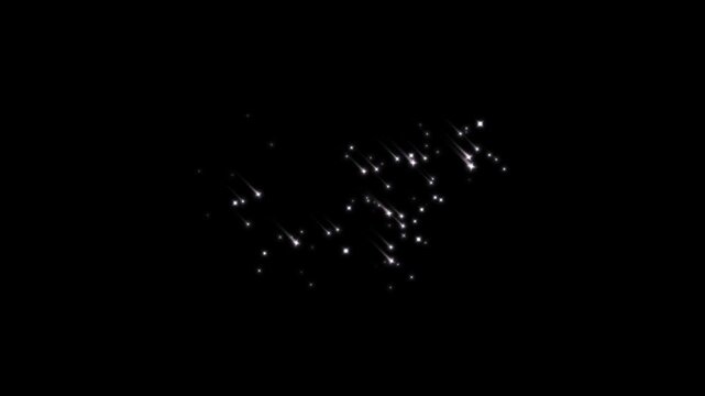 4k Luxury white glitter sparkles line trail,glitter sparkle line stars animated black screen,magical dust trail, white shining dust light, white shining dust light white glitter sparkle with floating