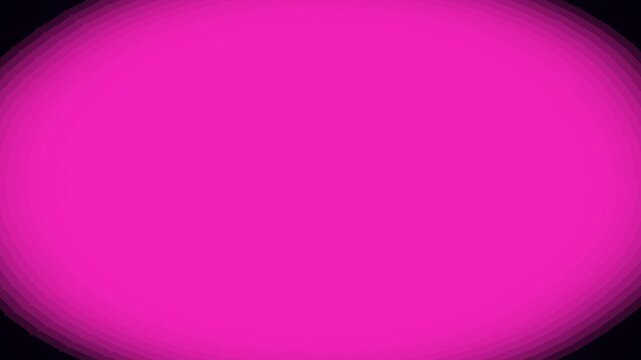 A vibrant magenta oval centered against a deep black background texture