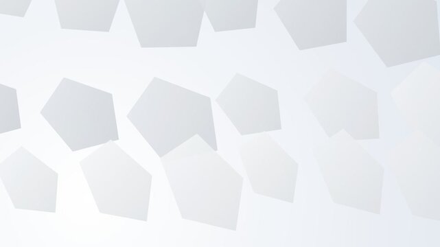 Abstract background featuring soft grey pentagon shapes on a light surface
