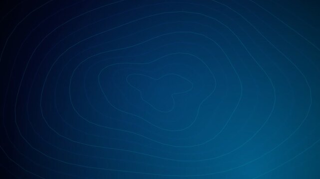 Abstract dark blue background with elegant thin topographic contour lines
