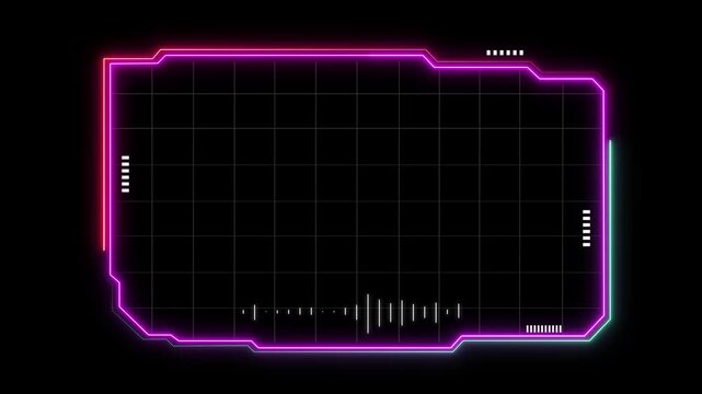 Advanced hud frame layout for digital interface mapping. Structured screen element designed for data analysis display. Futuristic interface frame built for technical visualization systems.