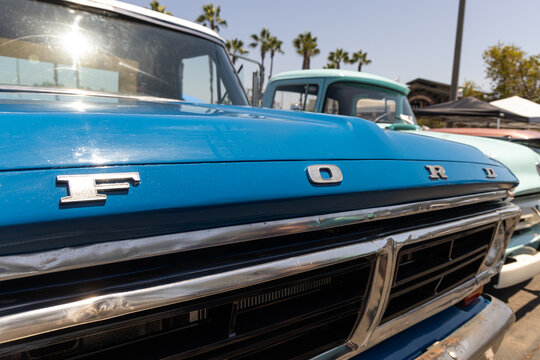  Classic Blue 1970s Ford truck 23rd Annual Cruise For the Cause Otay Ranch Town Center Chula Vista California August 3 2025 